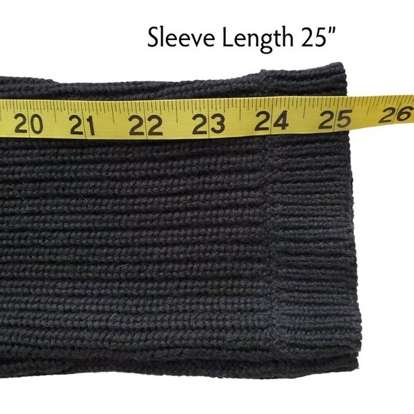 Slouchy Cotton & Cashmere Oversized Ribbed Heavy Knit Sweater L - Picture 16 of 16